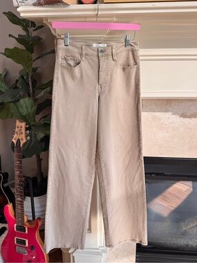BKE Wide-Leg Jeans in Light Beige